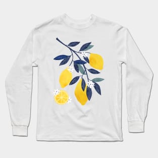 Mediterranean lemon branch Long Sleeve T-Shirt